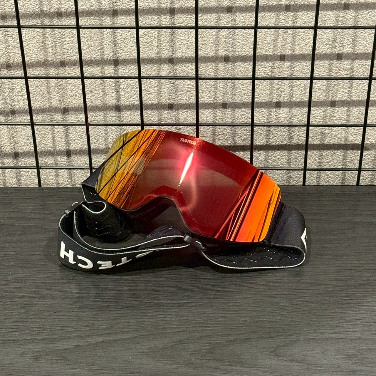 紅色鏡片兒童滑雪眼鏡